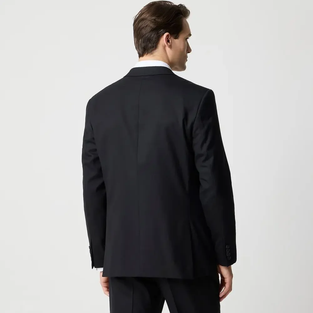 NWT J Crew Factory Classic-fit Thompson Worsted Wool Suit Jacket Black Size 36/S